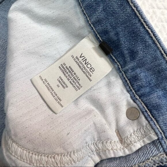 𝅺vince Mason Ombre Relaxed Fit Light Denim Jeans Size 25 - Picture 7 of 7